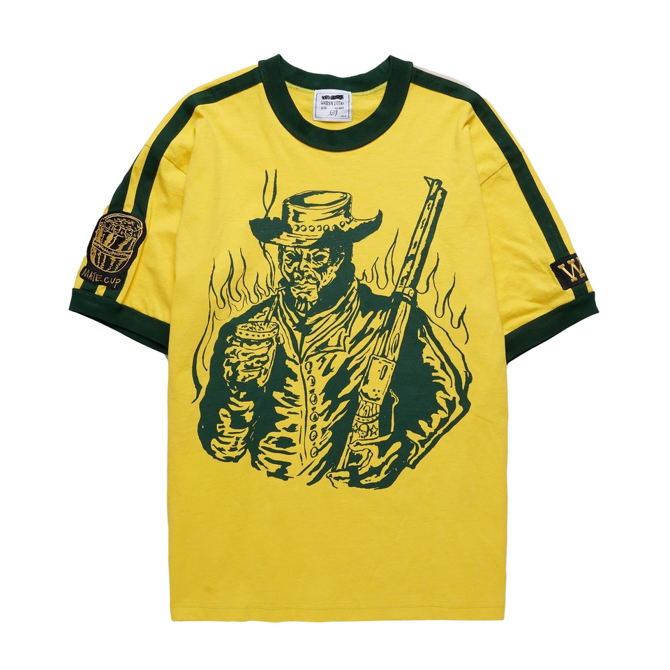 Warren Lotas Gaucho Striped Ringer Shirt – Yellow/Green