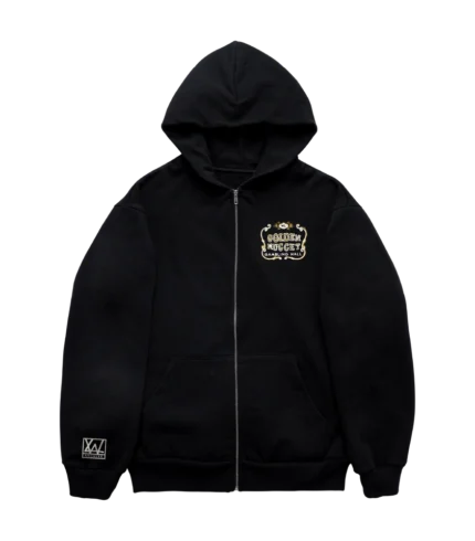 Warren Lotas Golden Nugget Zip Up Hoodie – Black