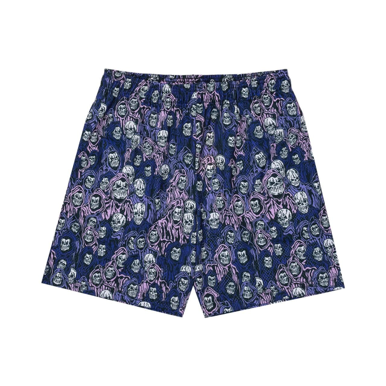 Warren Lotas Reaper Camo Mesh Shorts – Purple