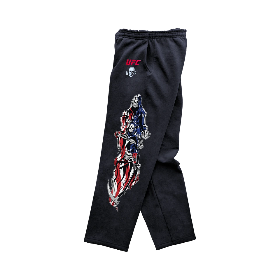Warren Lotas UFC Three Reapers Sweatpants – Charcoal - Image 2