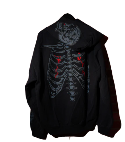 Warren Lotas DS Warren Lotas Skeleton Hoodie