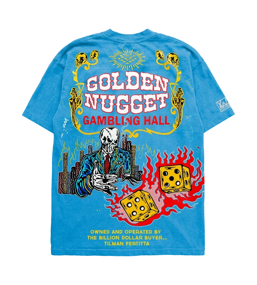 Warren Lotas Golden Nugget T-Shirt – Blue
