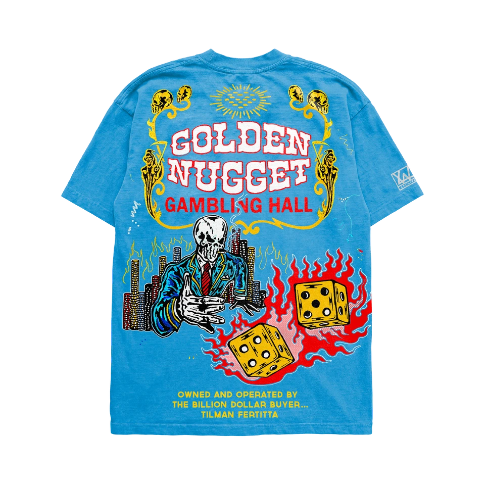 Warren Lotas Golden Nugget T-Shirt – Blue