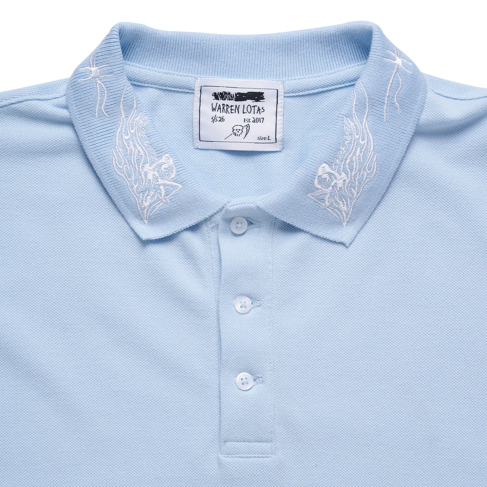 Warren Lotas Reaper Polo – Powder Blue - Image 2